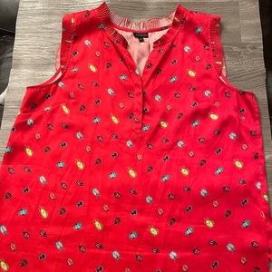 EUC Ladybug Talbots Blouse